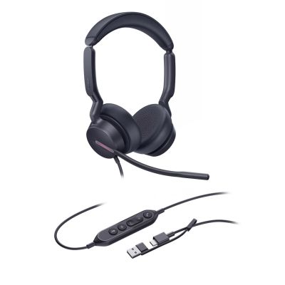 2. Yealink UH46 Dual UC USB-C/A Headset Wired Headband Office/Call Center USB Type-C / USB Type-A Black
