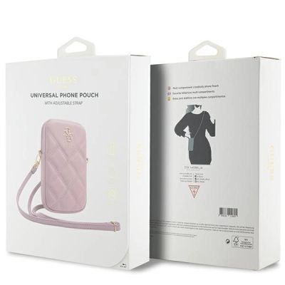 5. Guess Zip Quilted 4G bag - pink