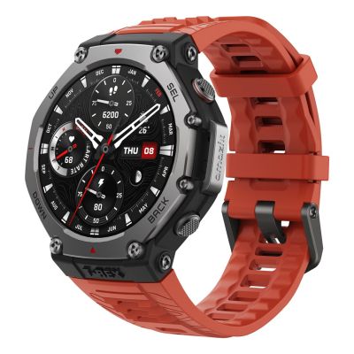 4. Amazfit T-Rex 3 smartwatch -älykello, 48.5 mm, punainen