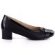 2. Women's openwork patent leather pumps, black, Vinceza 58631