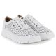 4. Women's leather openwork shoes, white, Vinceza 79629