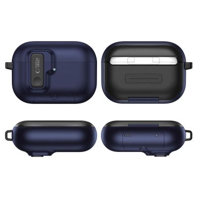 5. Tech-Protect Slim Hook Case for AirPods Pro 3 - Navy Blue