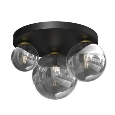 Ceiling lamp CEILING LIGHT BURSA 3XE14/E27 BLACK/GOLD