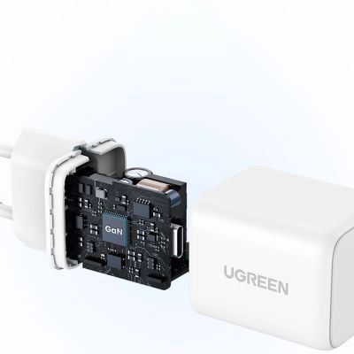 6. Ugreen Nexode N Series X512 20W GaN 1x USB-C Wall Charger - White