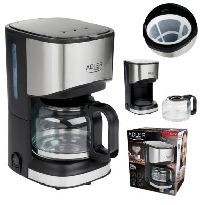 14. Adler AD 4407 drip coffee maker (550W; black)