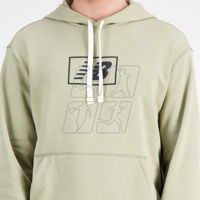 4. New Balance Essentials Hoodie M MT33508FUG