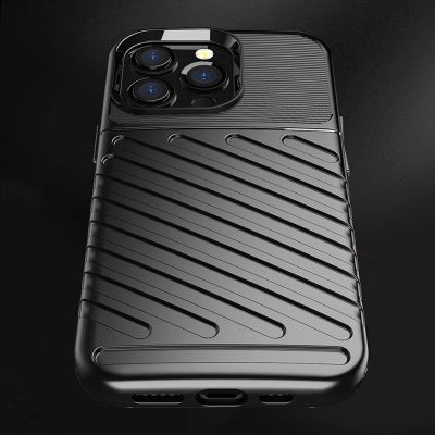8. Thunder Case Flexible Tough Rugged Cover TPU Case for iPhone 13 Pro green