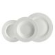 LA PORCELLANA BIANCA ESSENZIALE Set of 12 plates with rim