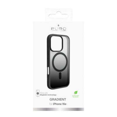 8. Puro Gradient MagSafe Silicone Case for iPhone 16 Pro Max - Black