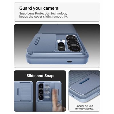 6. Spigen Optik Armor Case for Samsung Galaxy S26 Ultra - Blue