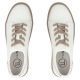 6. Women's leather sports shoes, white creepers, Filippo DP6116