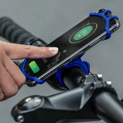 4. Rockbros LF436 Handlebar Clamp Phone Holder - Blue