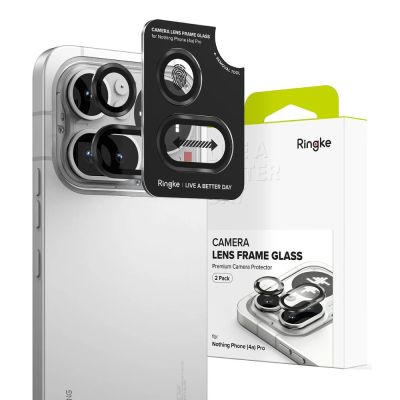 Ringke Camera Frame Protector 2-Pack for Nothing Phone 4A Pro - Black