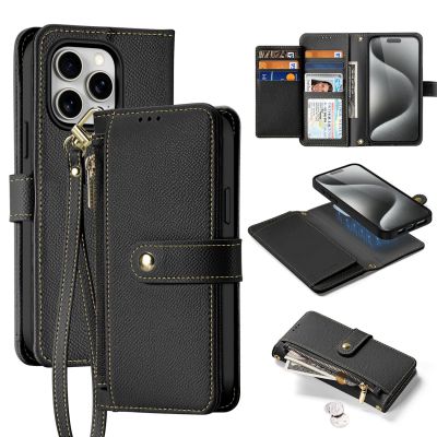 Dux Ducis Lawa Leather Case for iPhone 15 Pro - Black