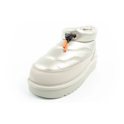 3. D.Franklin women's snow boots winter fashionable insulated ankle boots silver