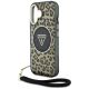 5. Guess HC IML Leopard Triangle Cord Strap MagSafe iPhone 16 Case - Brown