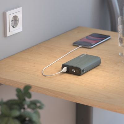 5. RealPower 333646 Power Bank 20000 mAh Green