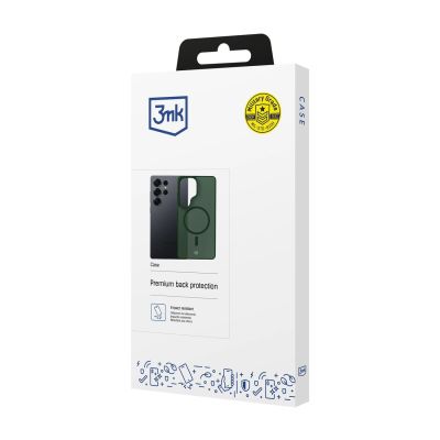 15. 3mk Smoke MagCase for Samsung Galaxy S25 Ultra - Green-Translucent