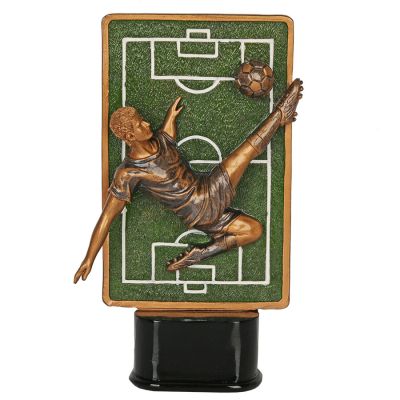 Soccer ball statuette RFST3056/BR/GN