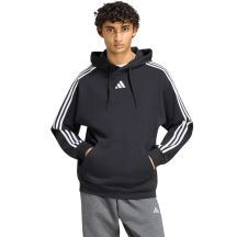 Men's adidas Essentials 3-Stripes French Terry Hoodie Black KY6605