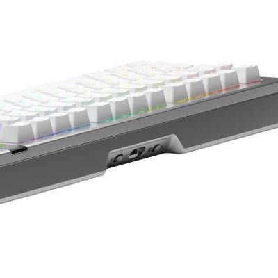 3. Glorious Gaming GMMK 3 PRO 75% Prebuilt Keyboard USB + RF Wireless + Bluetooth QWERTY US English Silver