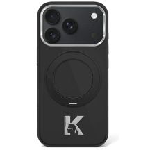 Karl Lagerfeld IML Ring Stand 360 Kameo Metal MagSafe Case for iPhone 17 Pro Max / 18 Pro Max - Black