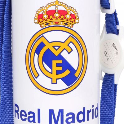 6. Real Madrid Aluminum Bottle with Mouthpiece and Strap 600 ml RM00005