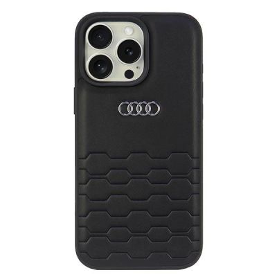 Audi Synthetic Leather iPhone 16 Pro Max 6.9" black/black hardcase AU-TPUPCIP16PM-GT/D2-BK