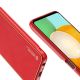 8. Dux Ducis Yolo elegant cover made of ecological leather for Samsung Galaxy A13 5G red