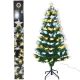 DECORATIVE FIBER OPTIC CHRISTMAS TREE WARM COOL WHITE 120CM