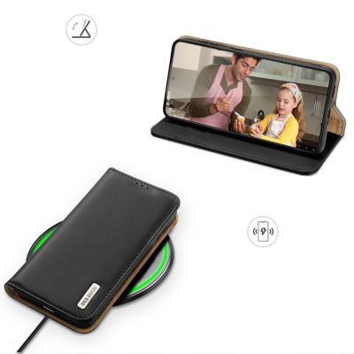 7. Dux Ducis Hivo case Samsung Galaxy S23+ flip case wallet stand RFID blocker black