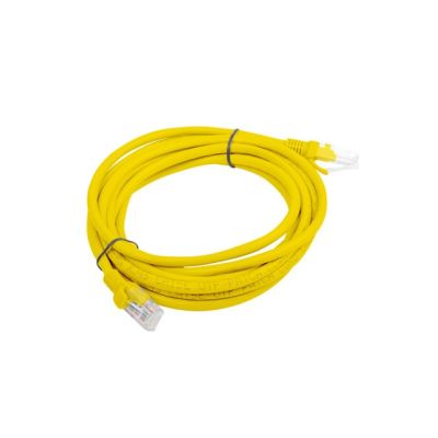 2. PATCHCORD CAT.5E UTP 3M YELLOW FLUKE PASSED LANBERG 10-PACK