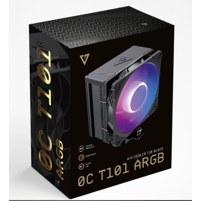 9. MODECOM VOLCANO 0C T101 ARGB BLACK CPU COOLER