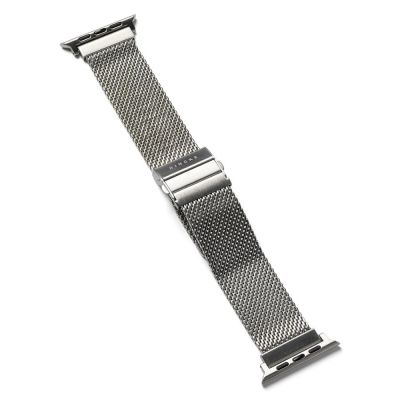 2. Ringke Metal One Mesh Band for Apple Watch 44 / 45 / 46 / 49 mm – Silver