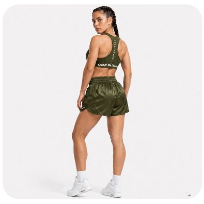 2. Women’s Thai Shorts ARMY GREEN COMBATWEAR | DBX Bushido
