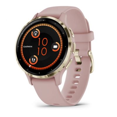 9. Garmin Venu 3S 41mm Golden Rose Watch
