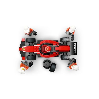 6. LEGO CITY 60443 F1 Pit Stop and Mechanics with Ferrari Car