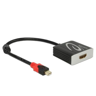 DeLOCK 62735 Adapter Cable 0.2m Mini DisplayPort HDMI Type A (Standard) Black