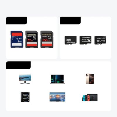 5. Ugreen 2-in-1 memory card reader with organizer - gray