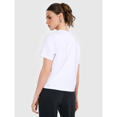 2. Women's regular plain T-shirt 4F 4FRAW25TTSHF3625-10S