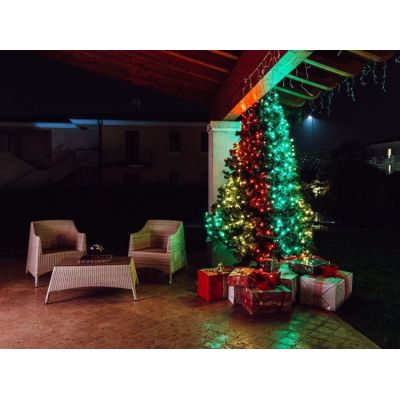 4. Twinkly Strings – 250 RGB+W String Light, transparent cable, Type F plug