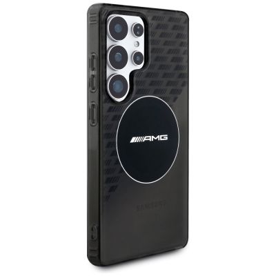 4. AMG Transparent Rhombs MagSafe Case for Samsung Galaxy S25 Ultra - Black
