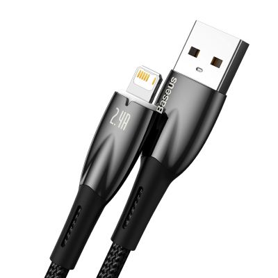 2. Baseus Glimmer Series cable USB-A - Lightning 480Mb/s 2.4A 2m black