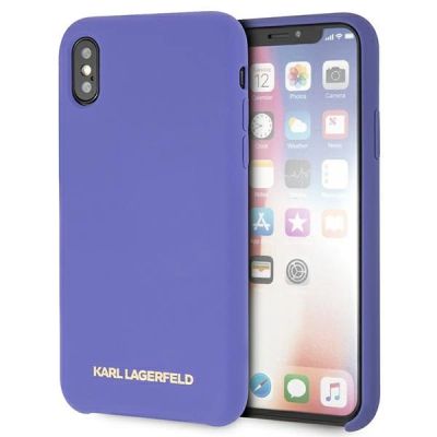 Karl Lagerfeld Silicone iPhone X/Xs Case - Purple