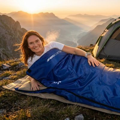21. REST TOURIST SLEEPING BAG 170X70CM BLUE ENERO CAMP