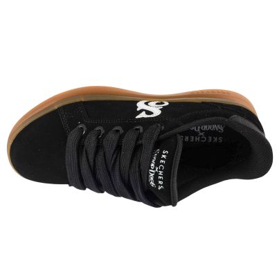 3. Skechers Slip-Ins Suede Snoop Cupsole Sneaker 186100-BKW Black 36