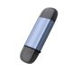 3. Wozinsky WCR-5G Memory Card Reader for SD and microSD USB-A 3.0 / USB-C 3.0 Aluminum - Gray
