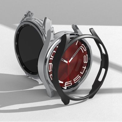 7. Ringke Slim 2-pack Case for Samsung Galaxy Watch 6 Classic 43mm - Black and Clear