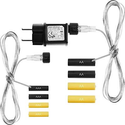 2. 4xAA OR 4xAAA BATTERY ELIMINATOR