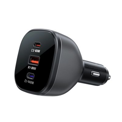 2. Acefast B14 car charger 165W 2x USB-C 1x USB-A - black